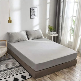 Waterproof Mattress Cover Single Queen double bed-King Size, Bed Cover - Fitted Cover - Anti Dust-Mite Hypoallergenic - Can Cover Spring Mattress