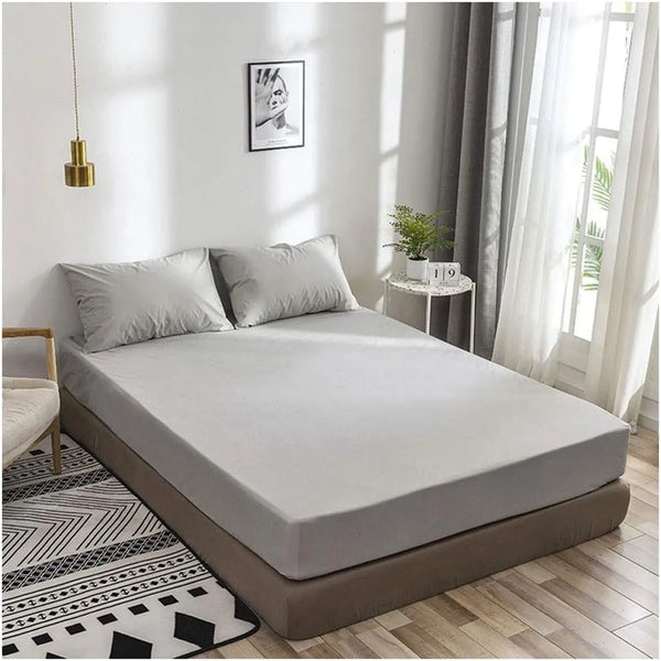 Waterproof Mattress Cover Single Queen double bed-King Size, Bed Cover - Fitted Cover - Anti Dust-Mite Hypoallergenic - Can Cover Spring Mattress