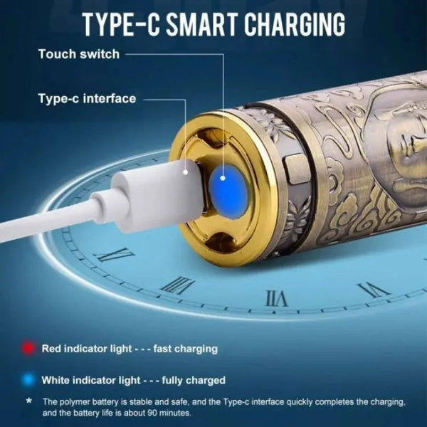 USB Rechargeable Razor HW-T8 Shaver Mini Electric Vintage Shaver Razor Men and Women,