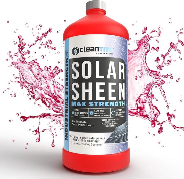Solar Sheen – Premium 200ml Solar Panel Cleaner | High-performance, Streak-free Cleaning Solution For Dust, Dirt, And Residue Removal