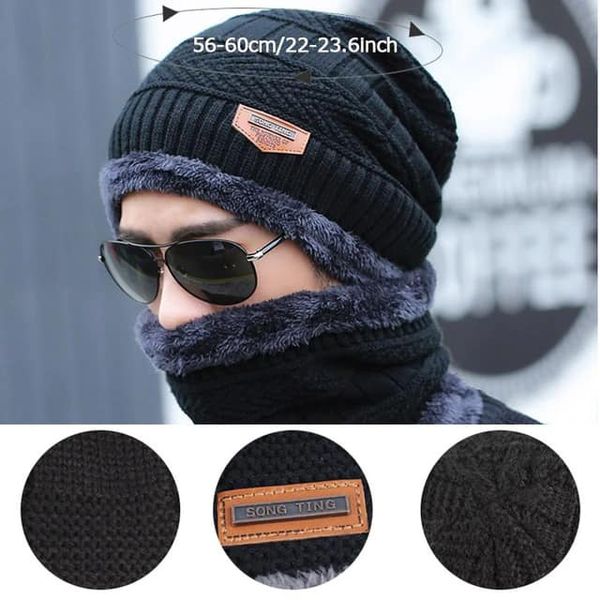 Winter Hat Beanies Hats Beanies For Men Women Wool Scarf Caps Balaclava Mask Bonnet Knitted Hat
