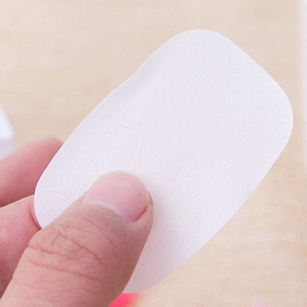 Mini Portable Travel Soap Paper Sheets Disposable Hand Washing Bath Scented Paper Soap for Outdoor Camping Hiking (Pack of 5)