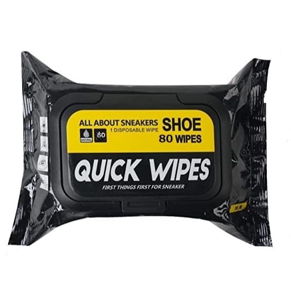 Shoe Wipes Quickly Remove Dirt & Stains - These Disposable Shoe Cleaning Wipes Can Be Used On Footwear (1Pack of 80pcs)