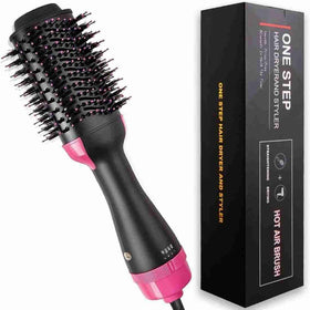 One Step Hair & Blow Dryer Brush in One, Professional Hot Air Brush 3 in 1 One Step Hair Dryer and Styler Volumizer with Negative Ion for Drying, Tools Blow Dryer, Straightening, Curling, Salon for All Hair Types