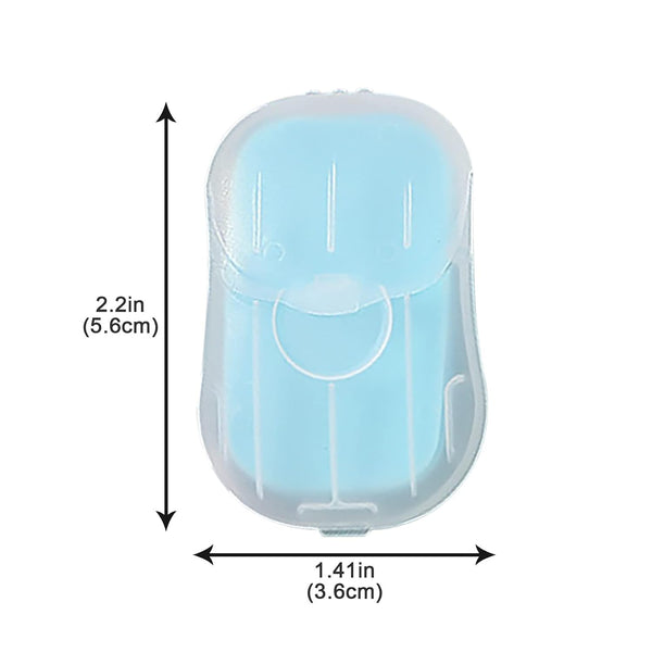 Mini Portable Travel Soap Paper Sheets Disposable Hand Washing Bath Scented Paper Soap for Outdoor Camping Hiking (Pack of 5)