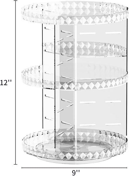 360° Rotating Makeup Organizer Stand