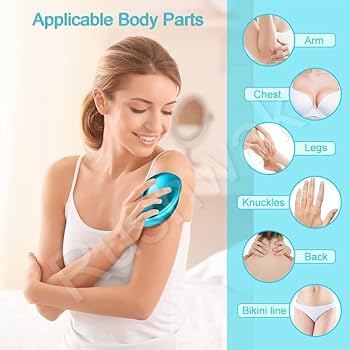 Crystal Hair Eraser, Portable Magic Hair Remover for Arms Legs Back, Painless Hair Removal for Women Apply to Any Part of the Body