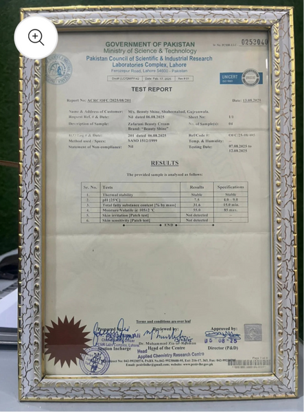 Zafrani whitening cream