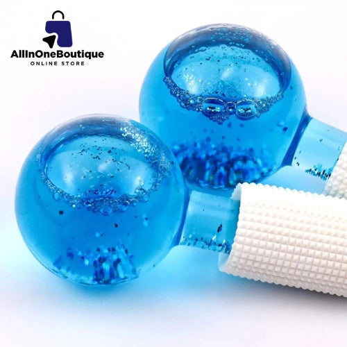 Ice Roller Globes Facial Roller Cold Skin Massagers Crystal Glass Ball