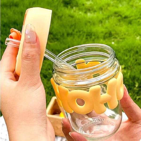 Cute Glass Straw Cup For Girls