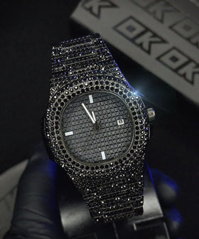 BLACK ICED OUT WATCH