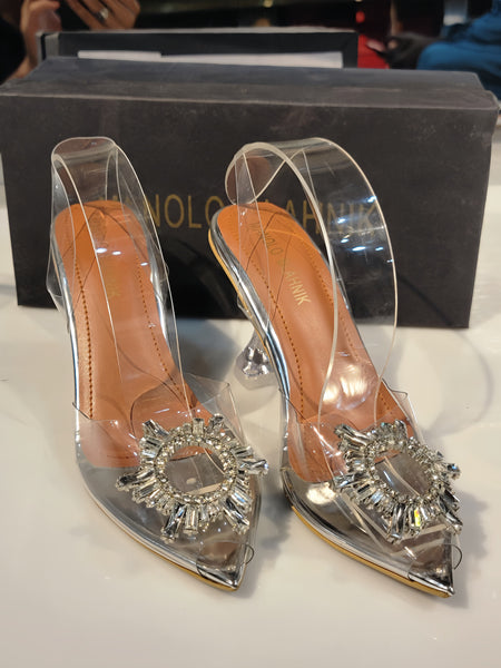 Monalo Blahnik Transferent Heels: