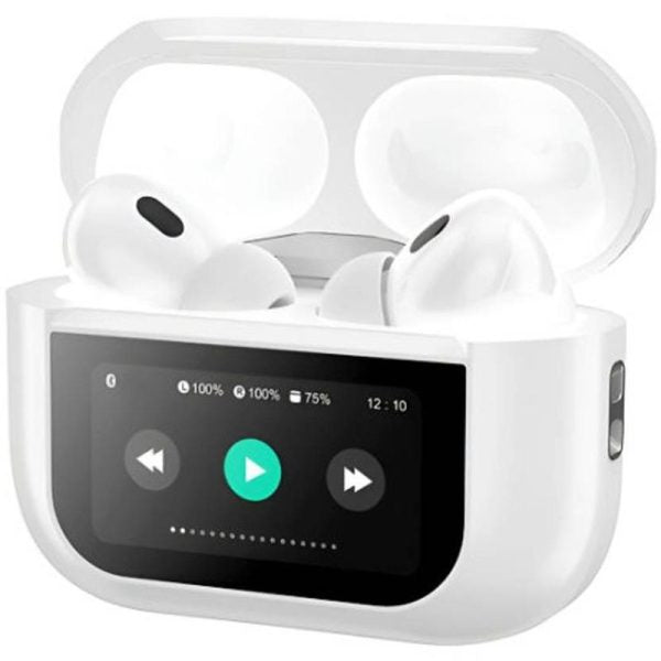 A9 Pro Touch Screen Display Anc Wireless Earbuds Random Color