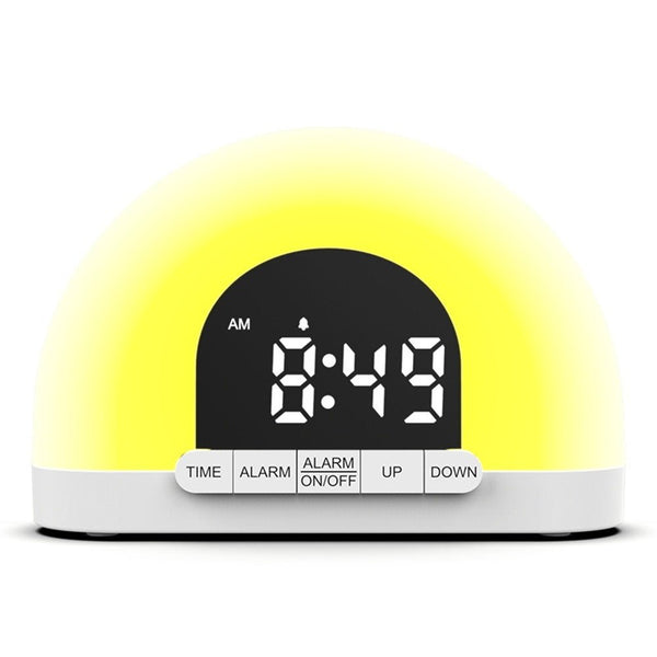 Simulated Electronic Alarm Clock Lamp