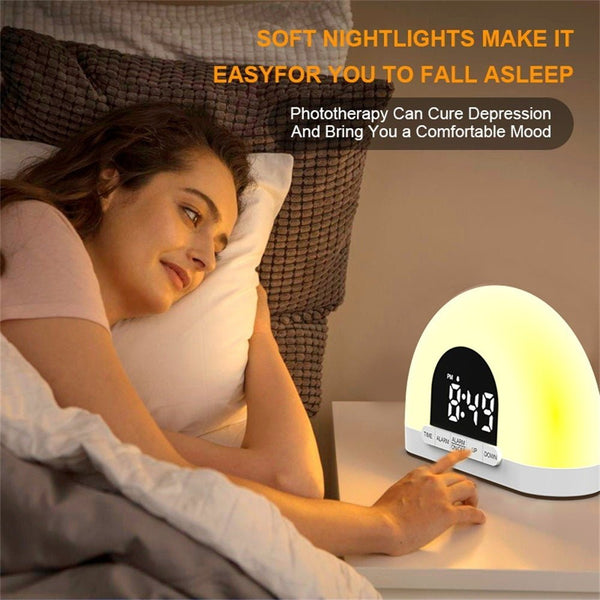 Simulated Electronic Alarm Clock Lamp